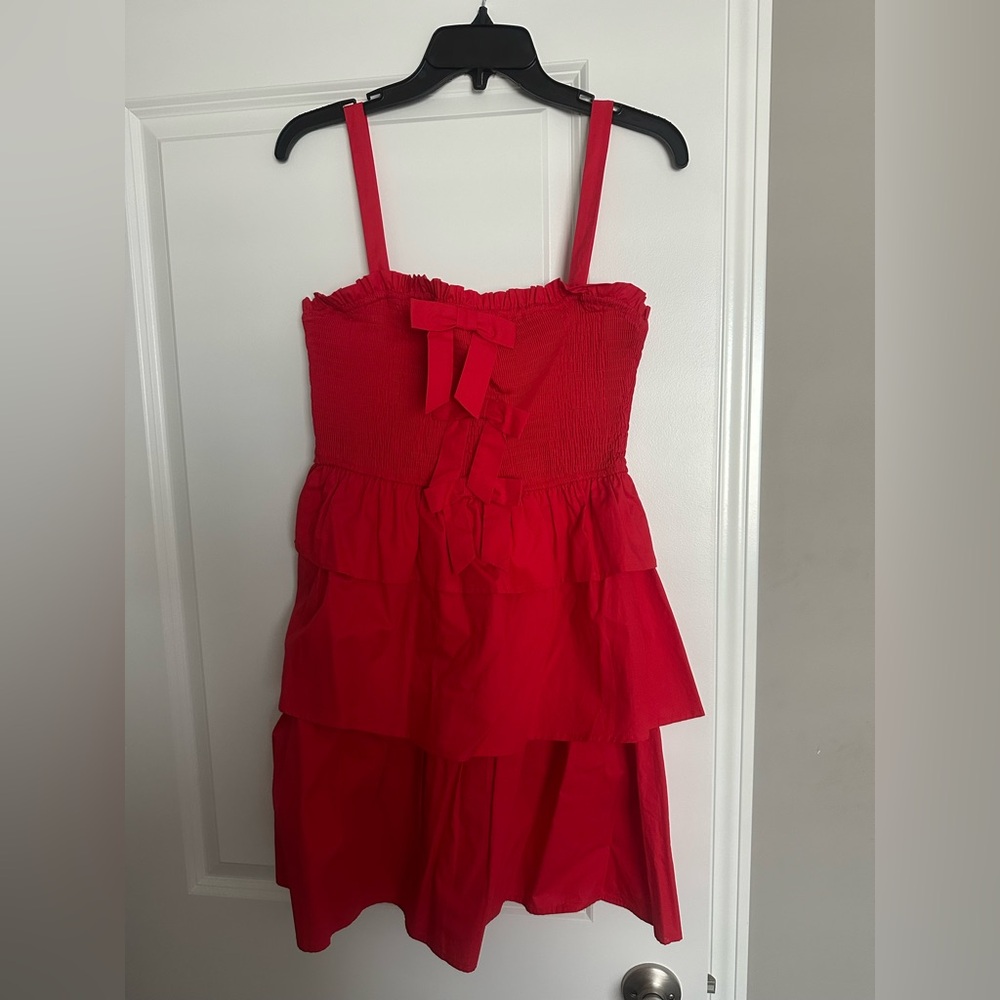 Sugarlips Red 3 Bow Dress